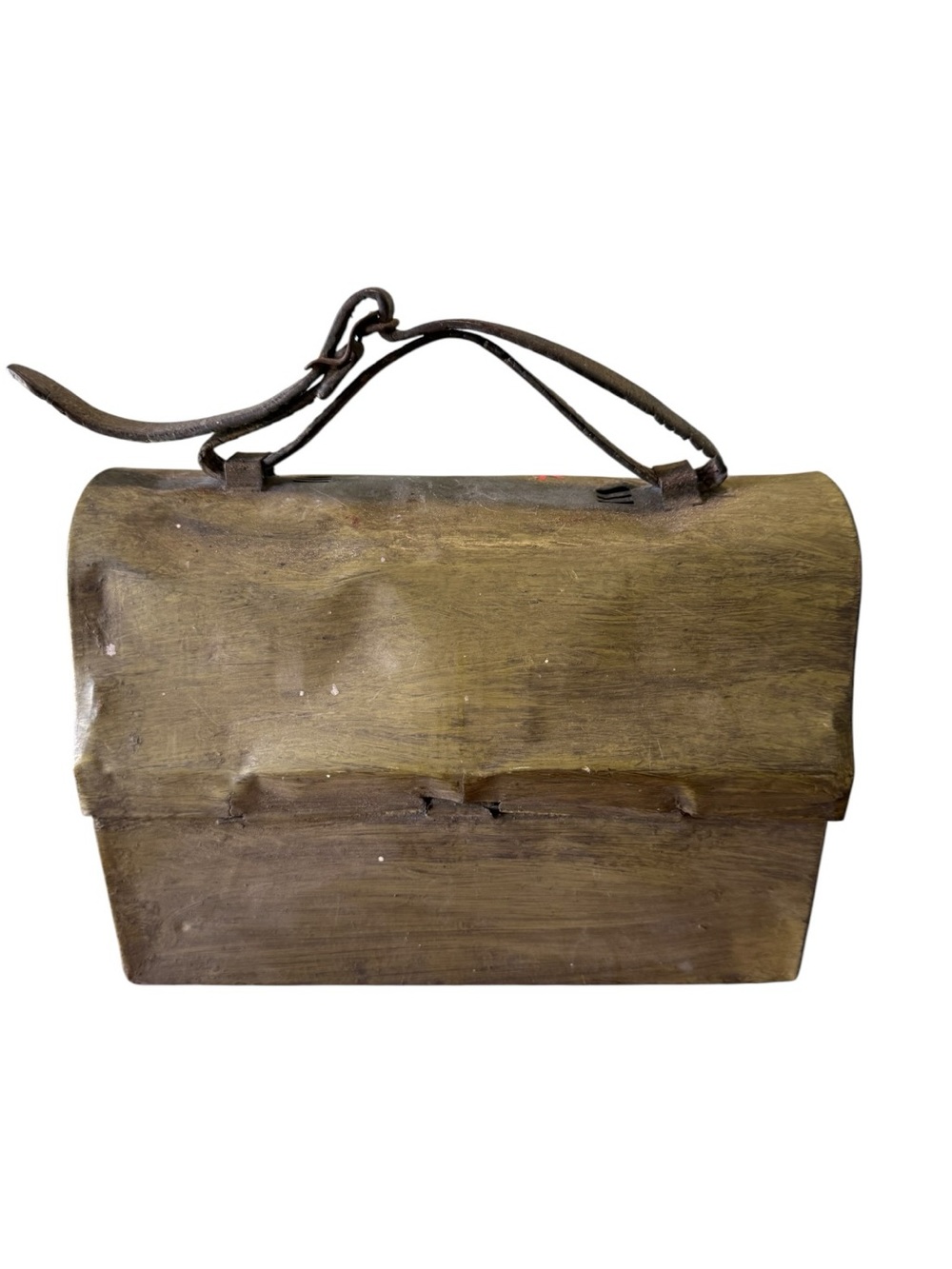 Vintage 1950's Green ish Brown Metal LunchBox Purse Evening Bag Lady Bug VTG - Picture 3 of 9